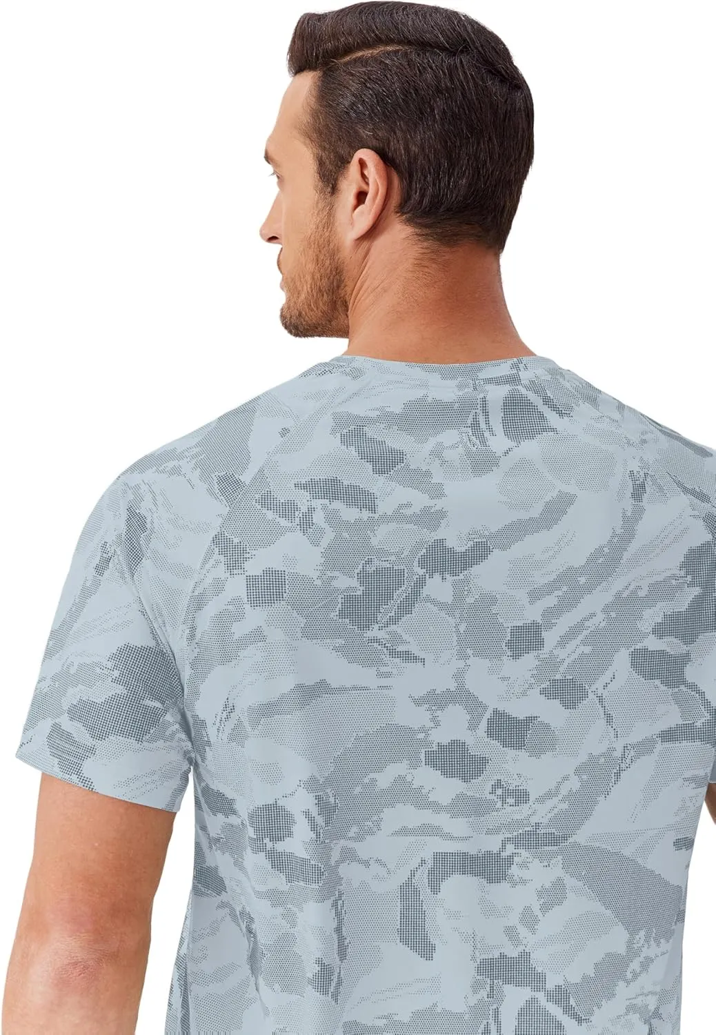 PINSPARK Men's Rash Guard Swim Shirt UPF50  Sun Protection Quick Dry Athletic Water Shirts for Men Surf Hiking