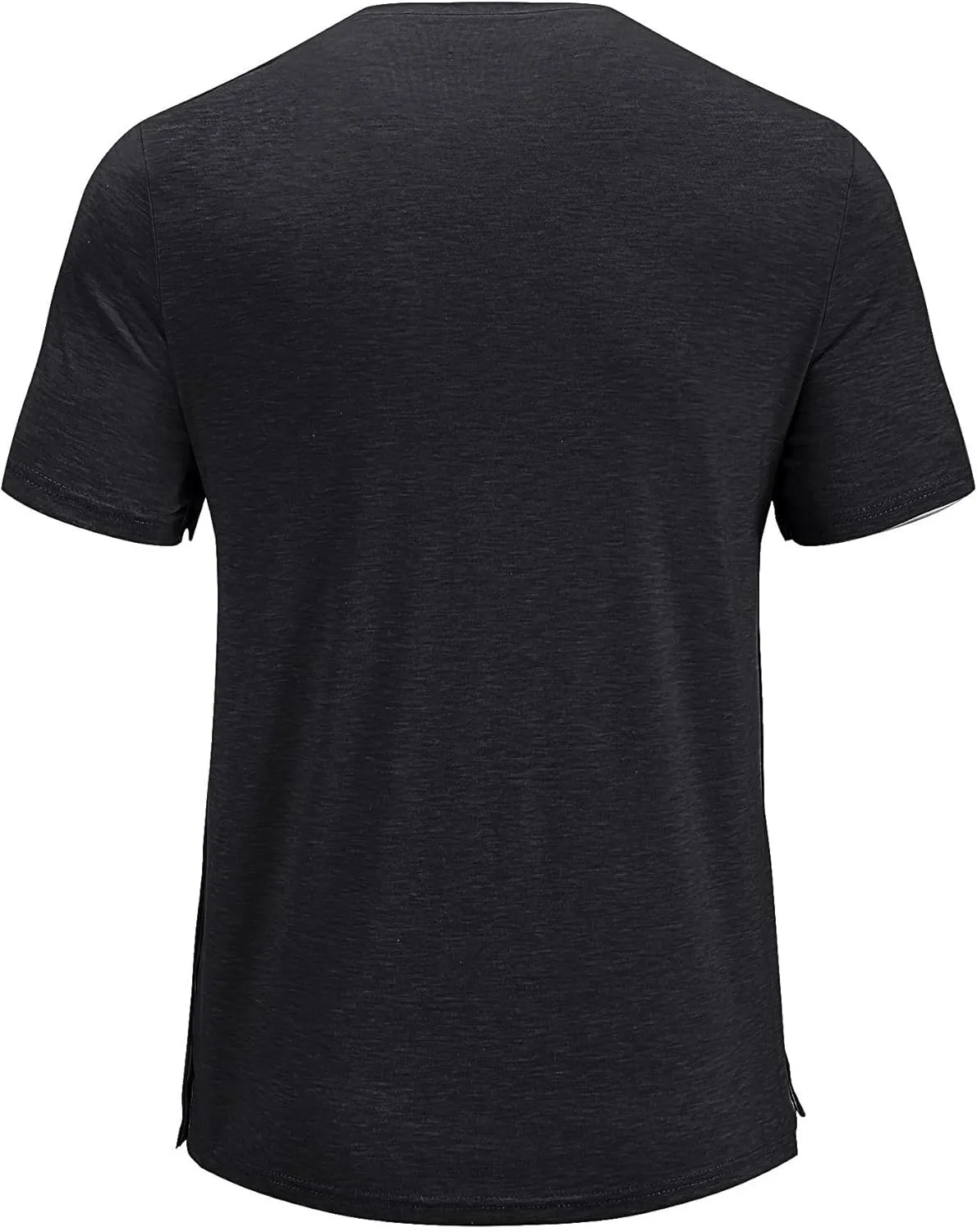 Poriff Men's Post Shoulder Surgery Recovery Shirts Full Tear Away Short Sleeve Snap Chemo Port Access Shirt