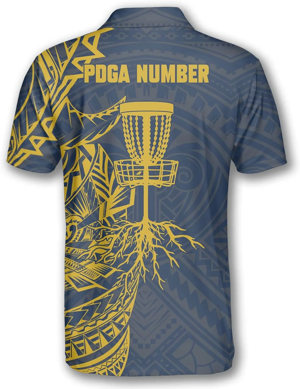 PRIMESTY Disc Golf Polo Shirts for Men, Custom Name & PDGA Number Jerseys, Size S-5XL