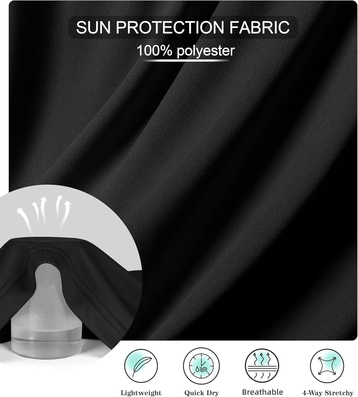 Pudolla Men's Sun Protection Hoodie UPF 50  Fishing Hiking Shirt UV Shirts with Mask for Men Long Sleeve Lightweight