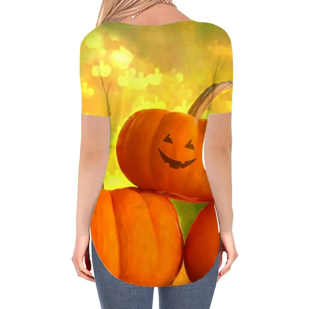 Pumpkin T-shirt women Halloween Shirt Print Funny T-shirts 3d Harajuku Funny T shirts