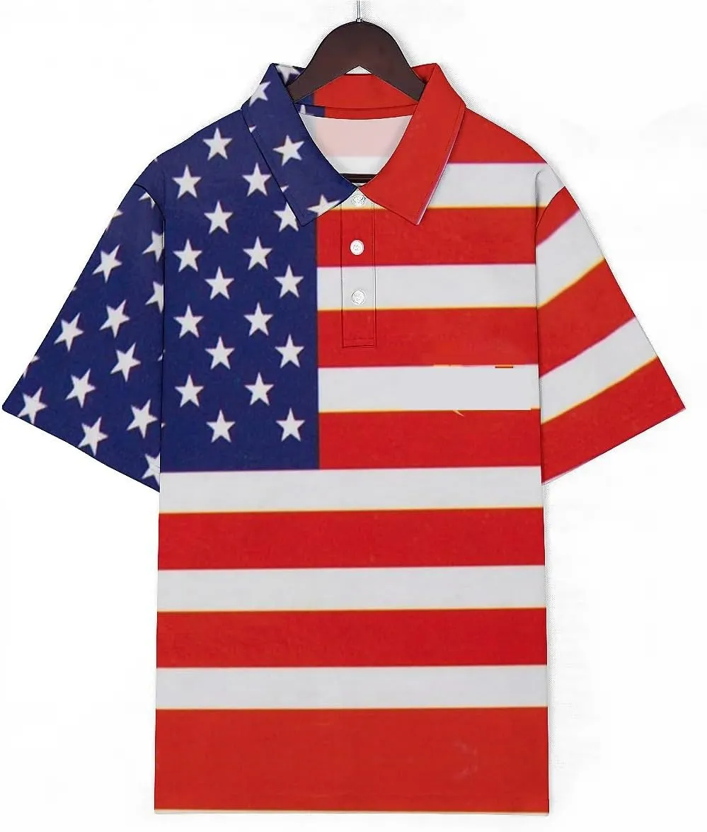 QIVICIMA Men's National Flags Polo Shirt Short Sleeve France 2024 Print Golf Polo Athletic Tops