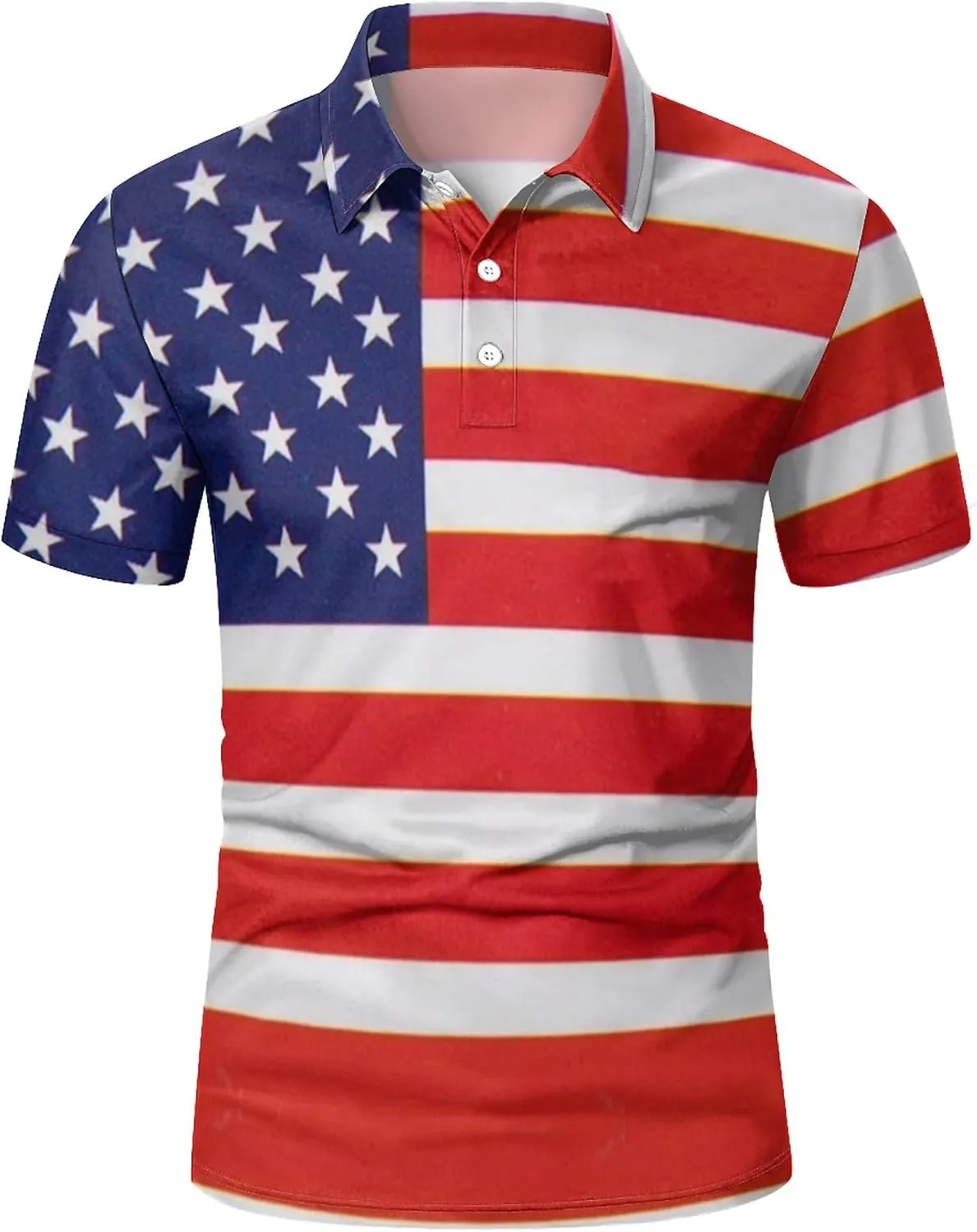 QIVICIMA Men's National Flags Polo Shirt Short Sleeve France 2024 Print Golf Polo Athletic Tops