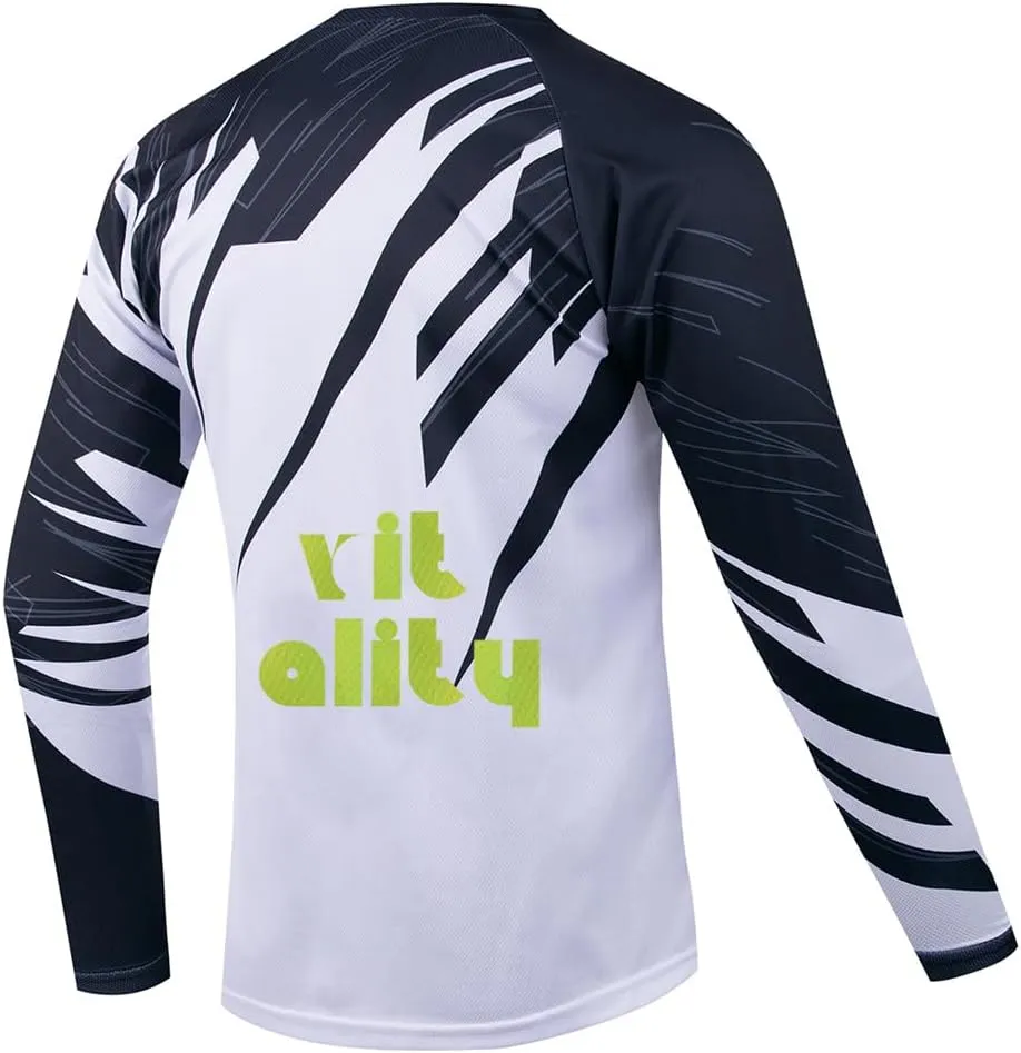 Racing Men's Long Sleeve Off-Road Jersey Mountain Bike Jersey Downhill&Motocross Shirts Quick Dry