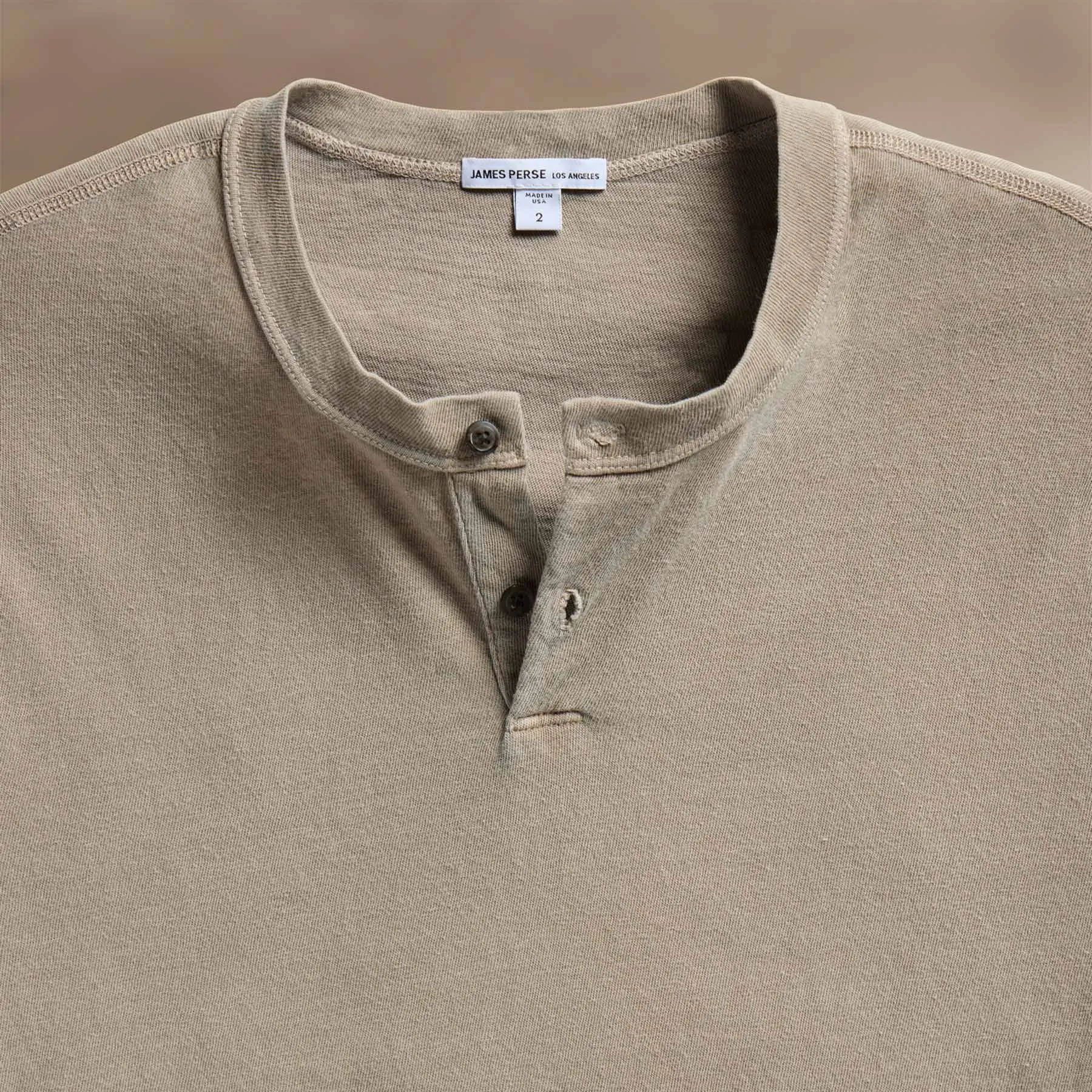 Slub Jersey Short Sleeve Henley - Overcast Pigment