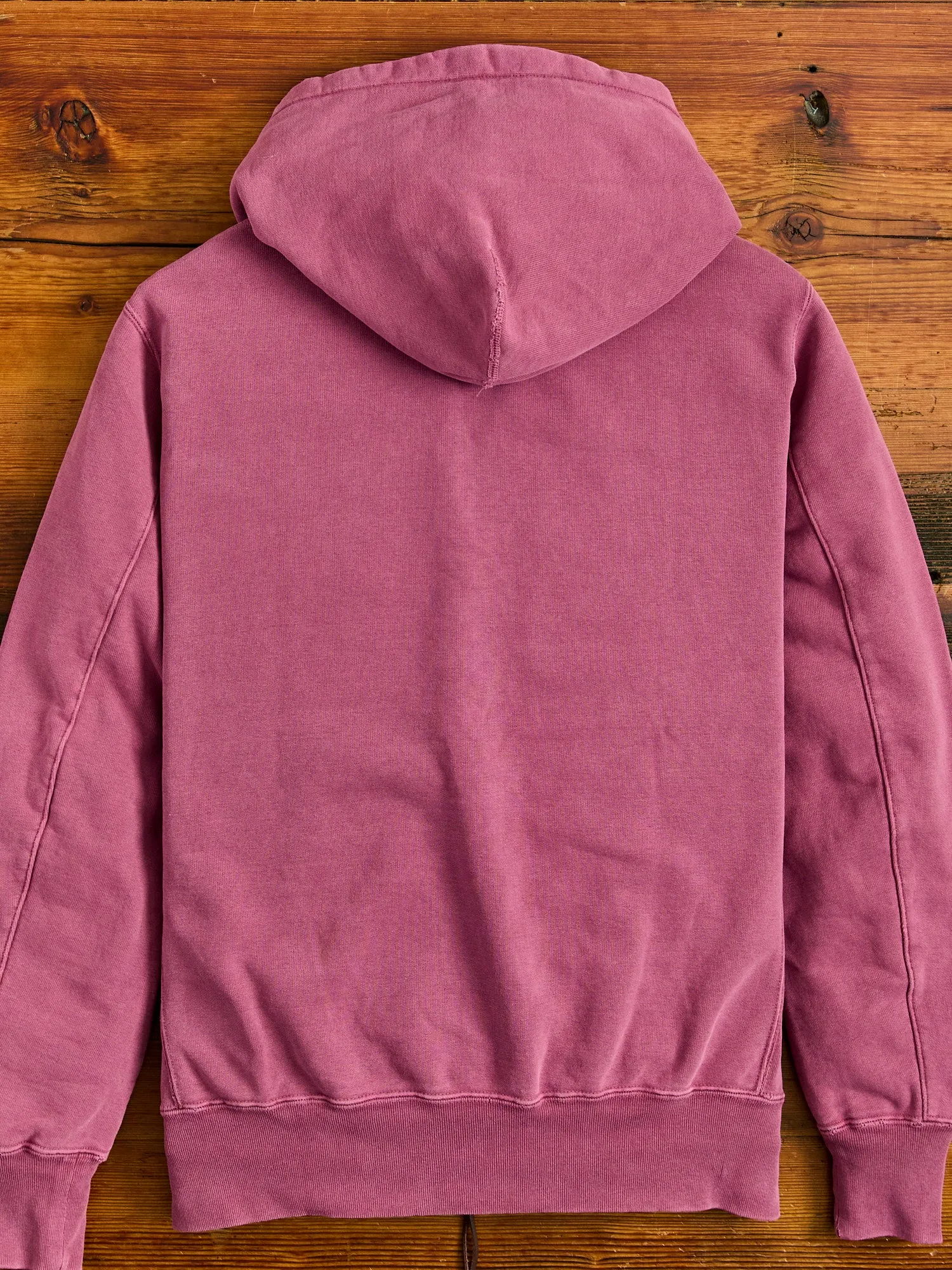 Special Finish Zip Hoodie in Bordeaux