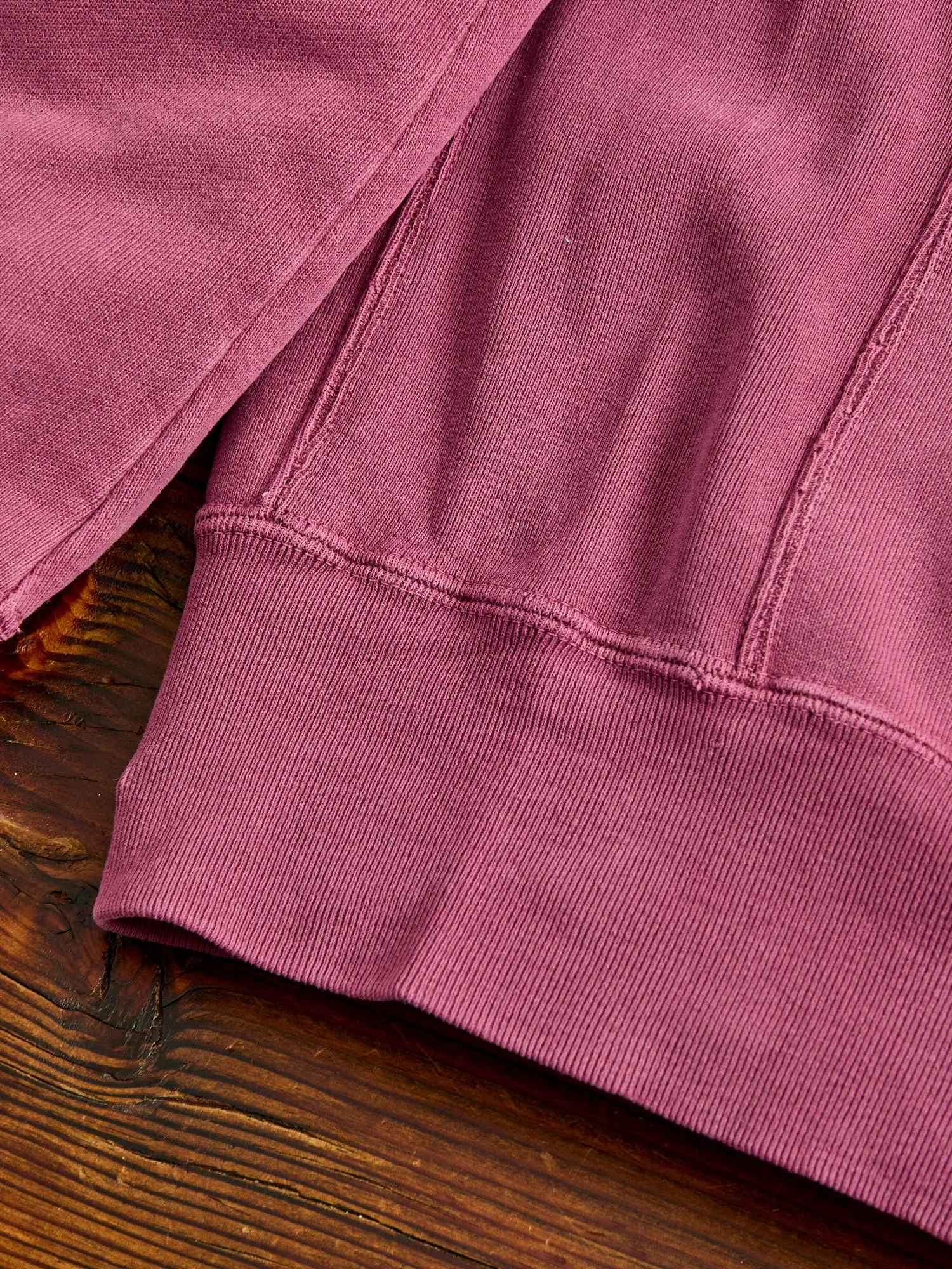 Special Finish Zip Hoodie in Bordeaux