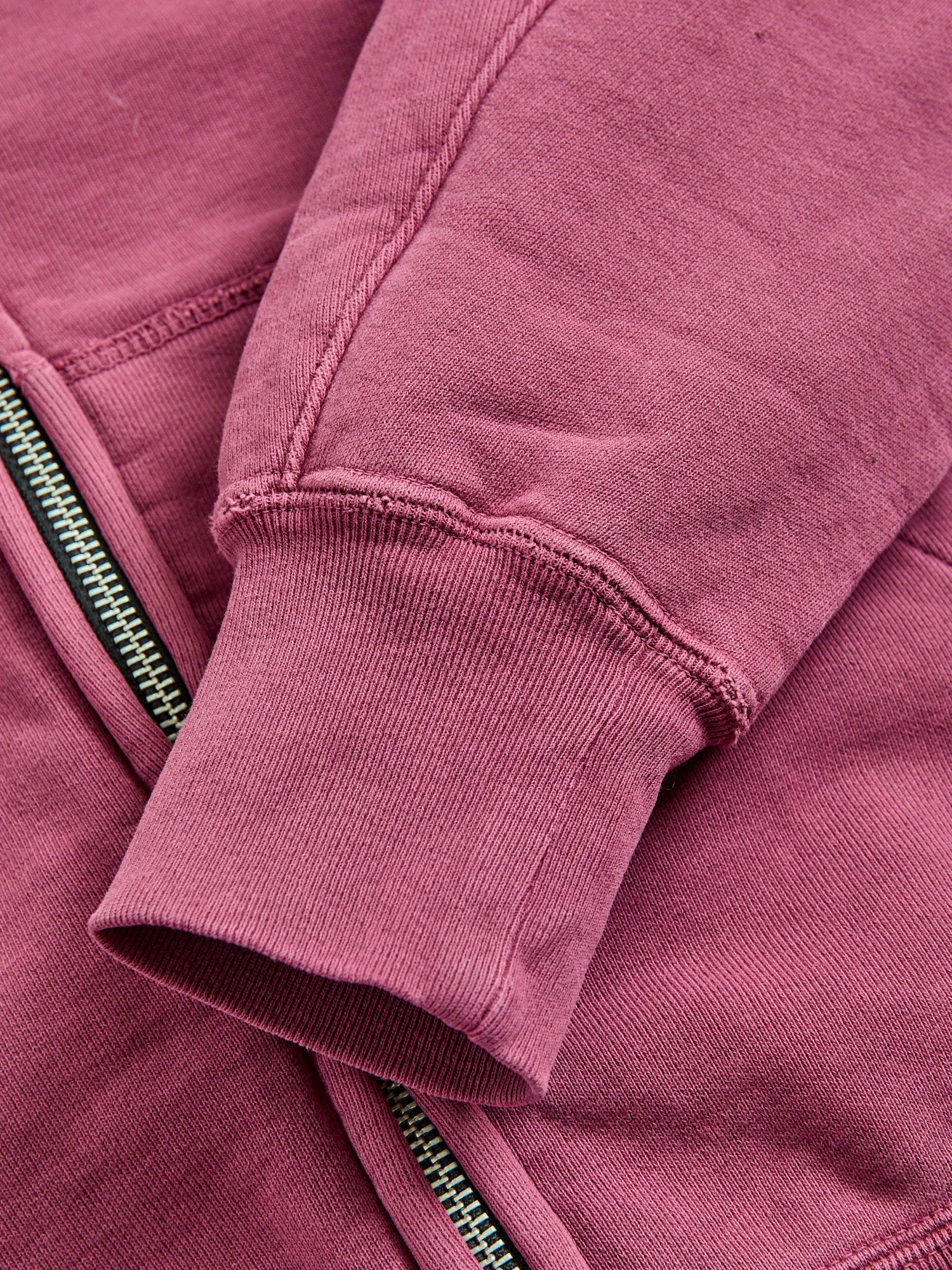 Special Finish Zip Hoodie in Bordeaux