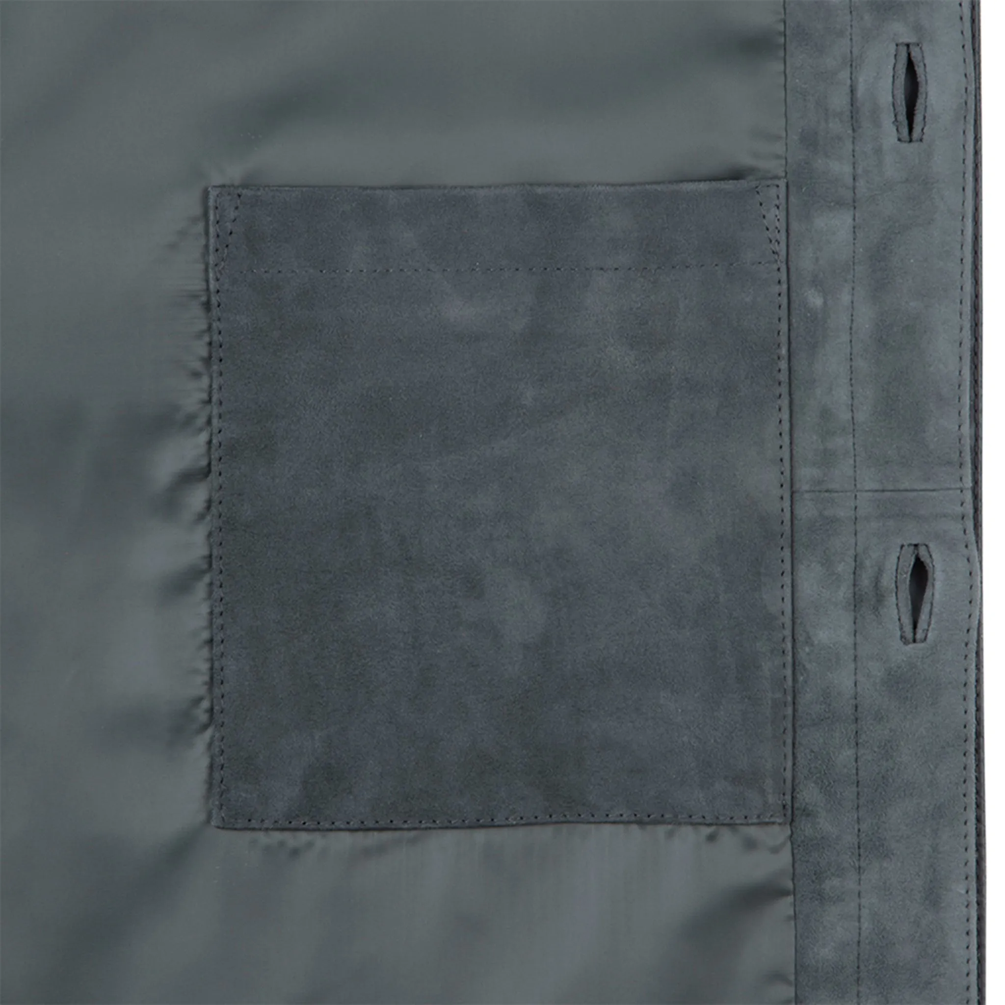 SUEDE TRUCKER JACKET / GREY