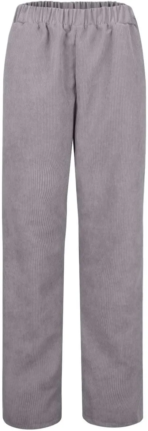 Temperament High Waist Women's Fashion Shows Thin Casual High Waist Loose Wide Leg Movement with Pocket Trousers