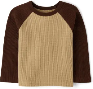The Children's Place Baby Boys' and Toddler Long Sleeve Everday Casual Thermal Knit Shirt