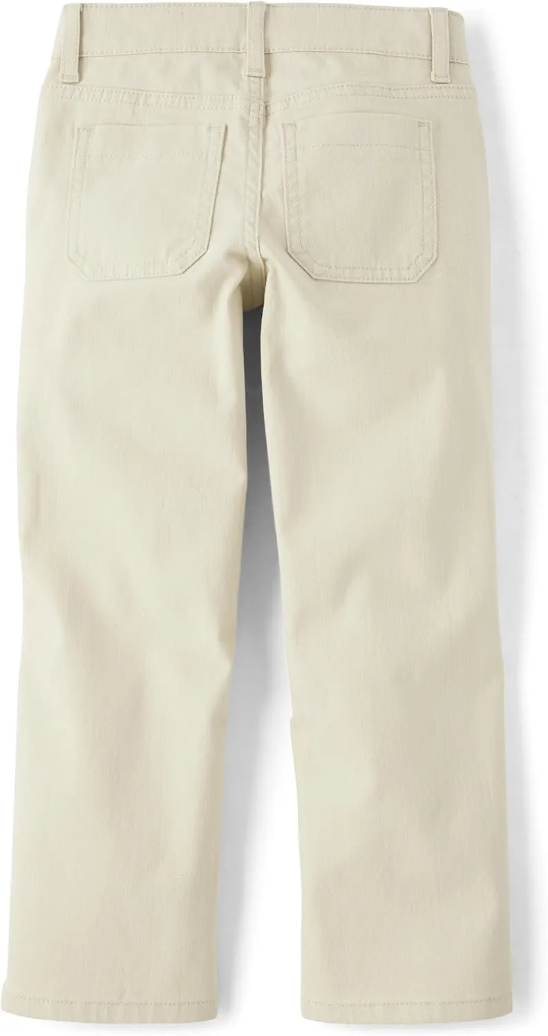 The Children's Place Girls' Patch Pocket Wide Leg Pants