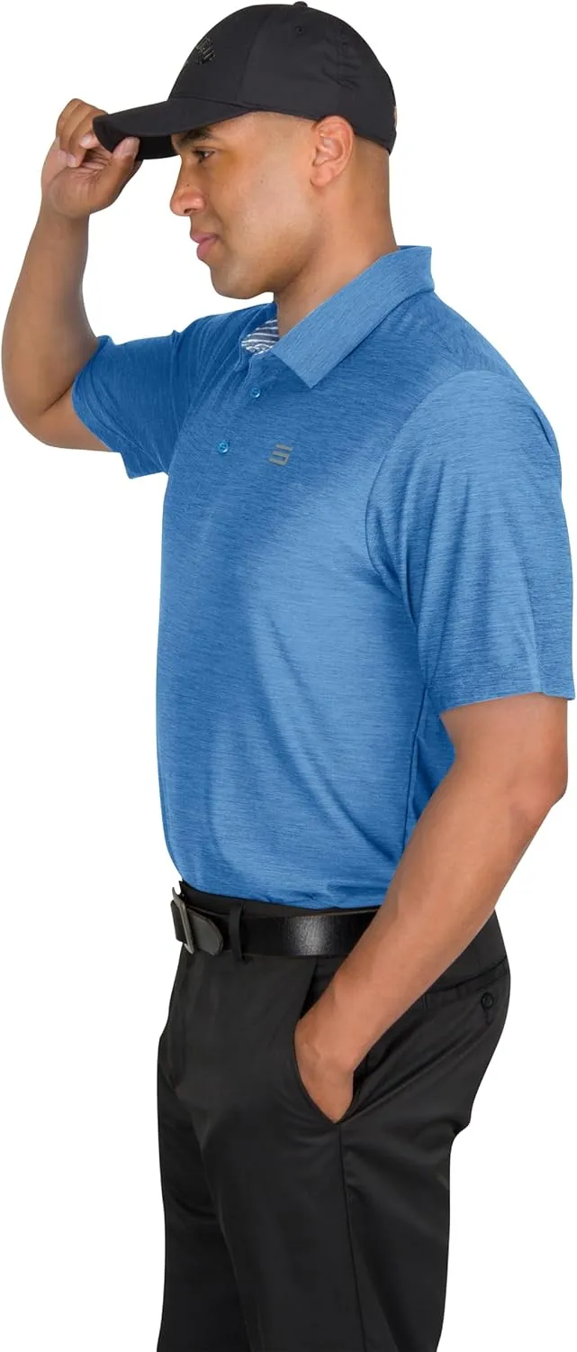 Three Sixty Six Golf Shirts for Men - Dry Fit Short-Sleeve Polo, Athletic Casual Collared T-Shirt