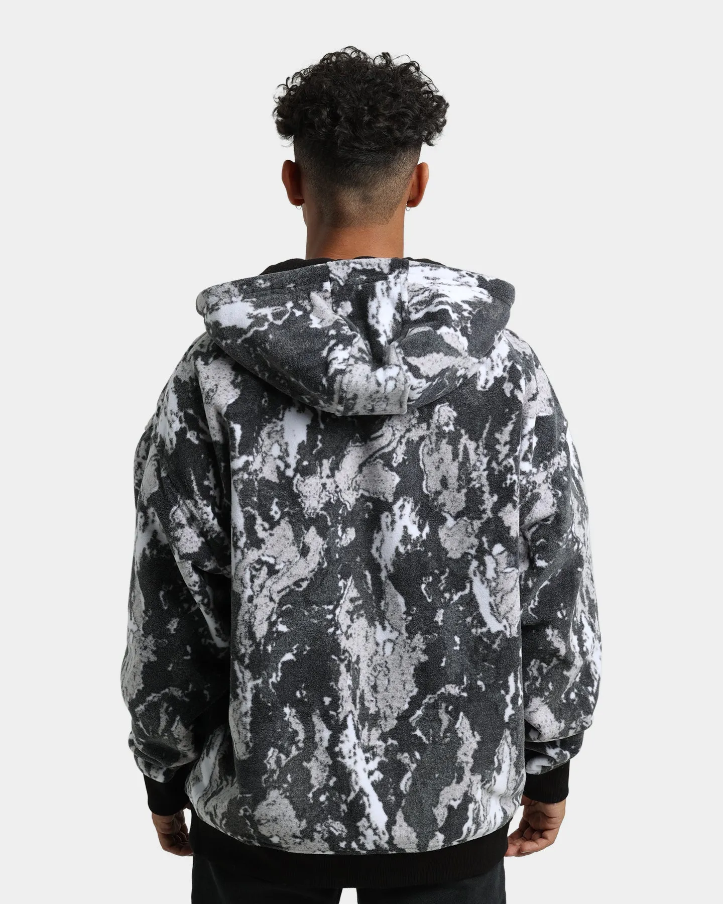 Tommy Jeans Camo Half Zip Hoodie Tonal Camo Print