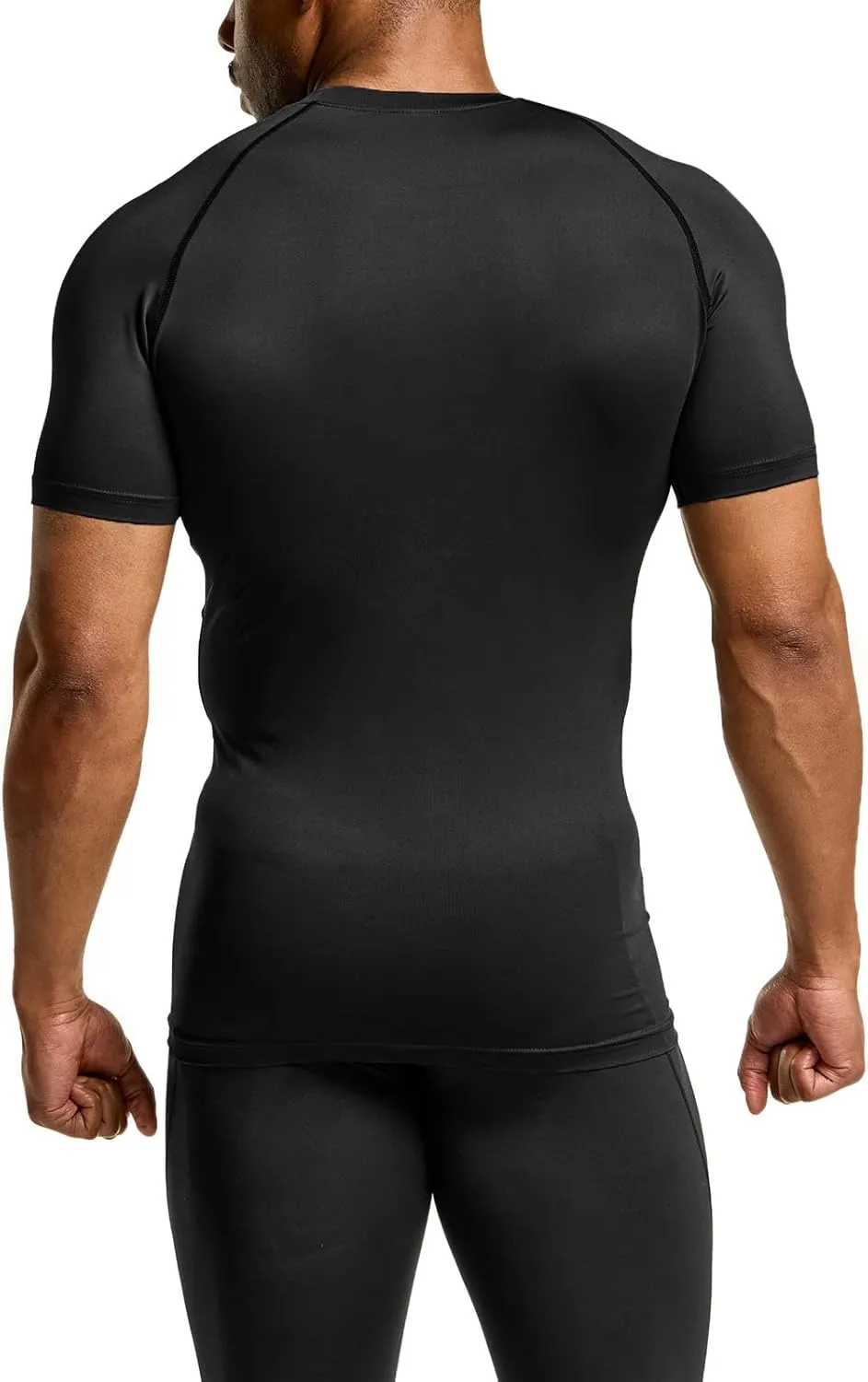 TSLA Men's UPF 50  Quick Dry Short Sleeve Compression Shirts, Athletic Workout Shirt, Water Sports Rash Guard