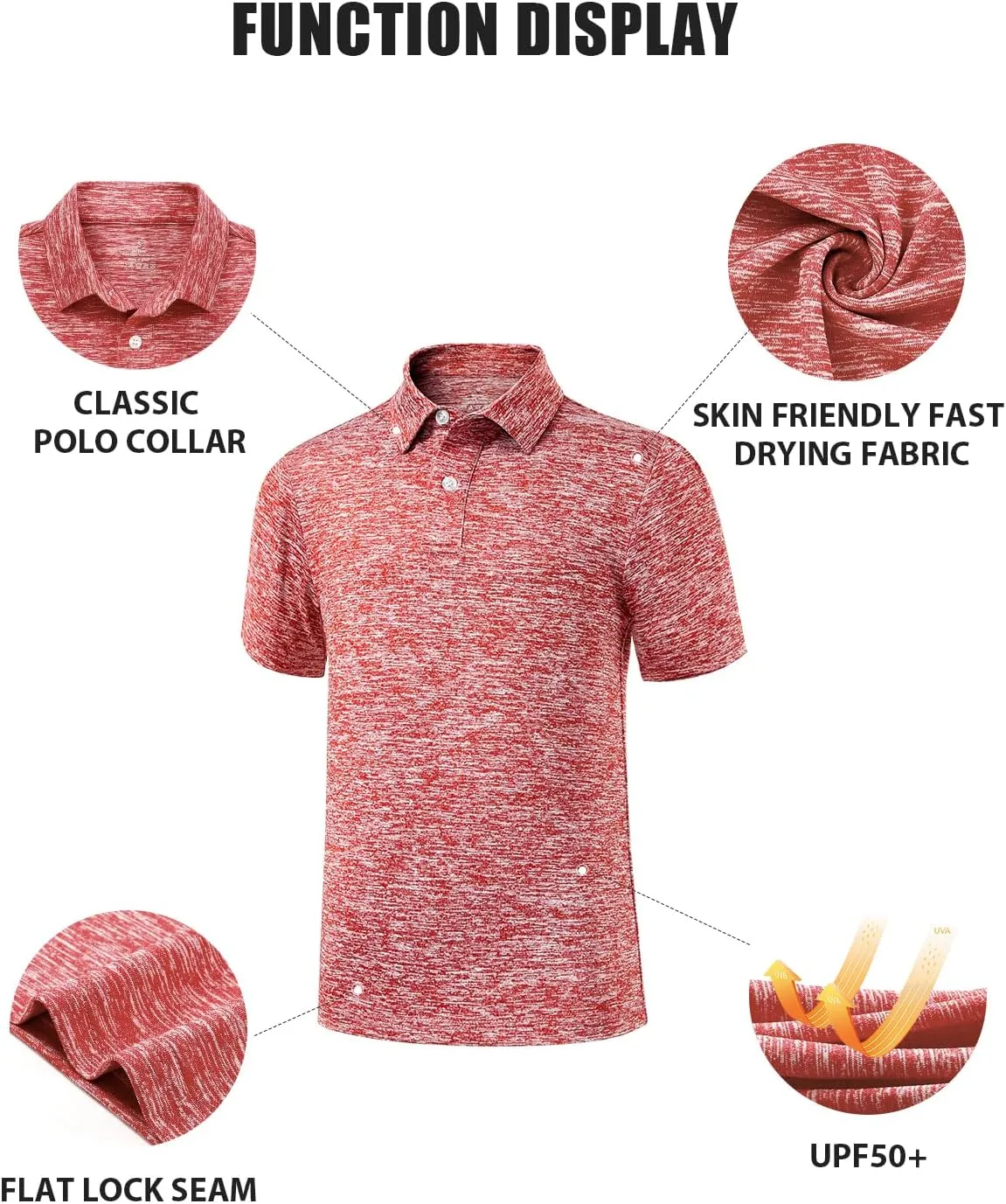 Ullnoy Boys Short Sleeve Polo Shirt Moisture Wicking Golf Shirt Kids School Camp Uniform Shirts Boys 4 Pack