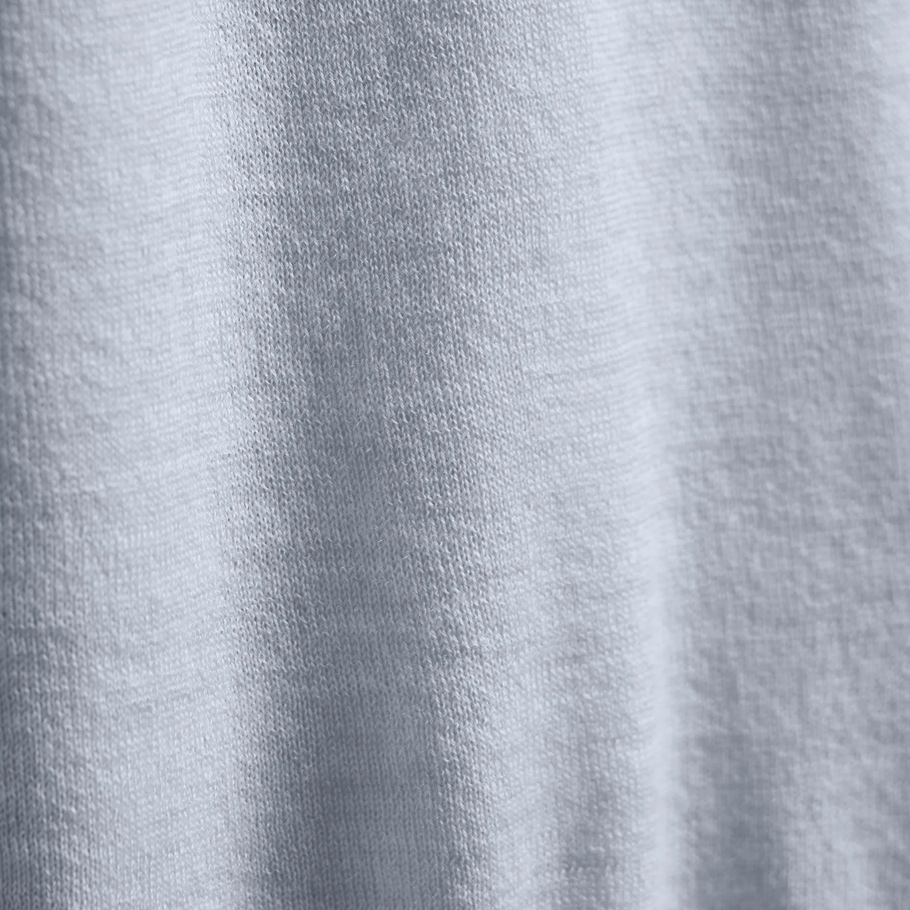 Ultrafine Cashmere Tipped Crew - Grey Sky/Coal