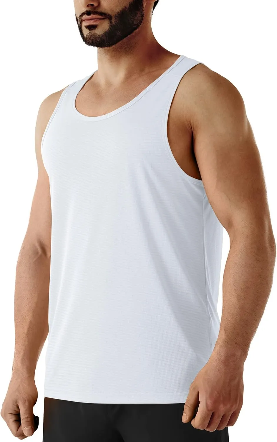 URBEST Men's Neon Workout Sleeveless Shirts Quick Dry Swim Beach Muscle Gym Running Athletic Tank Top
