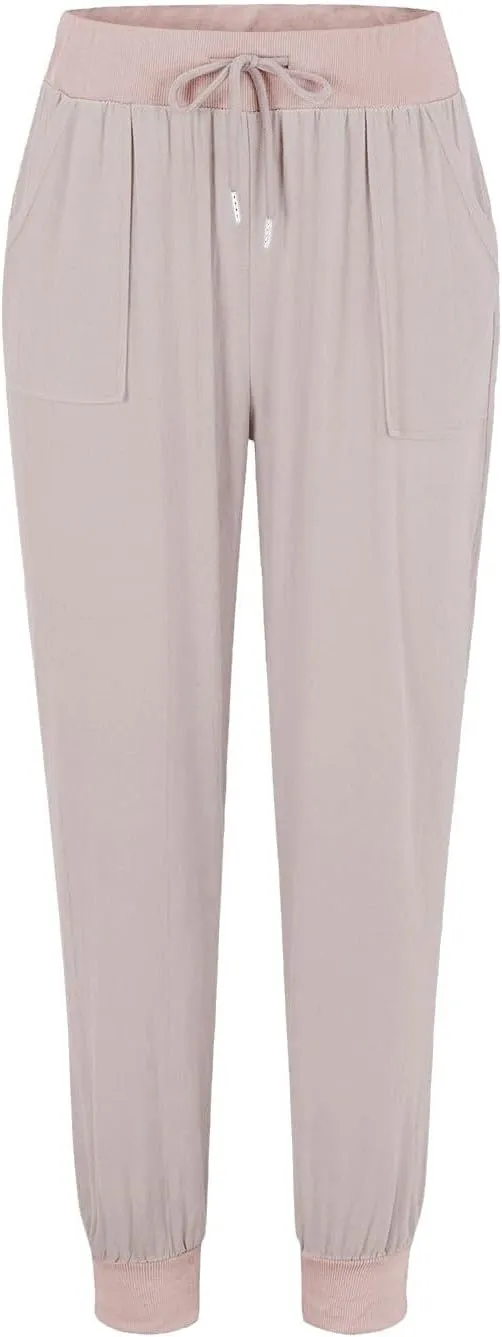 Wide Leg Pants Women Dressy Casual Summer Wide Leg High Waist Casual Lounge Pants Drawstring Trouser with Pockets