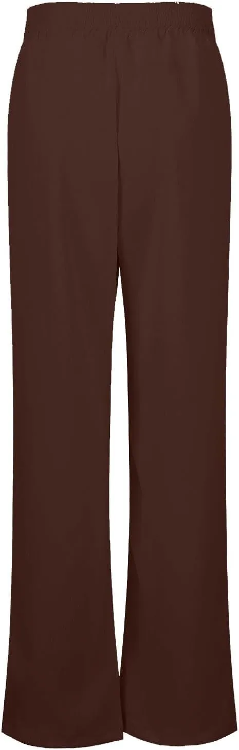 Wide Leg Summer Pants for Women Tummy Control Palazzo Pant Crossover Trousers Beach High Waisted Pants