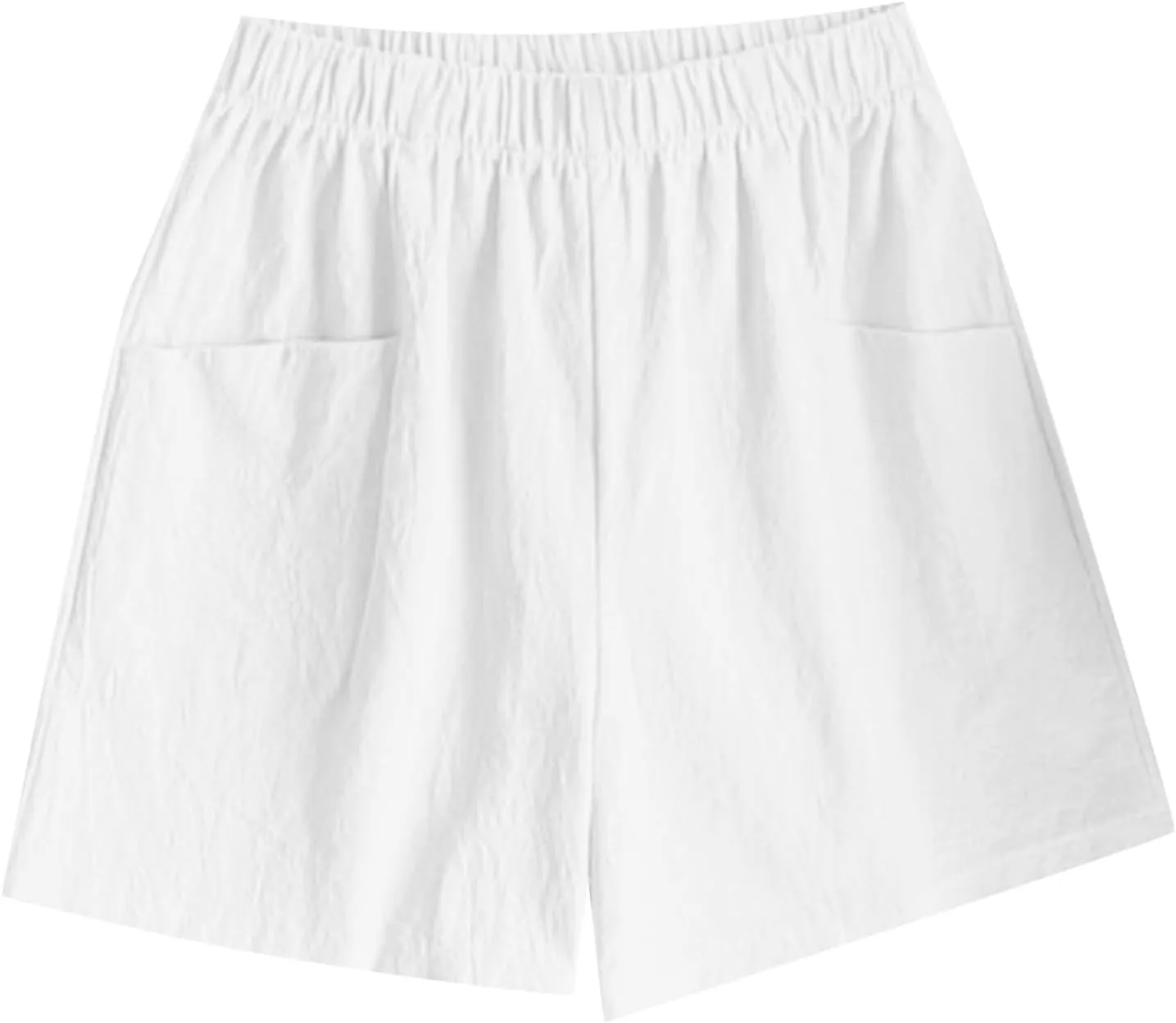 Women Solid Color Summer Pocket Casual Wide Leg Pants Home Beach Hot Pants Summer Loose Sports Shorts Imperious