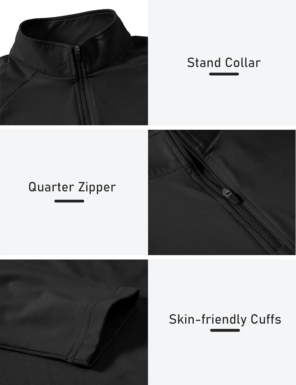 Womens 1/4 Zip Golf Shirt Long Sleeve Lightweight Golf Pullover Outdoor Athletic Tennis Polo Shirts