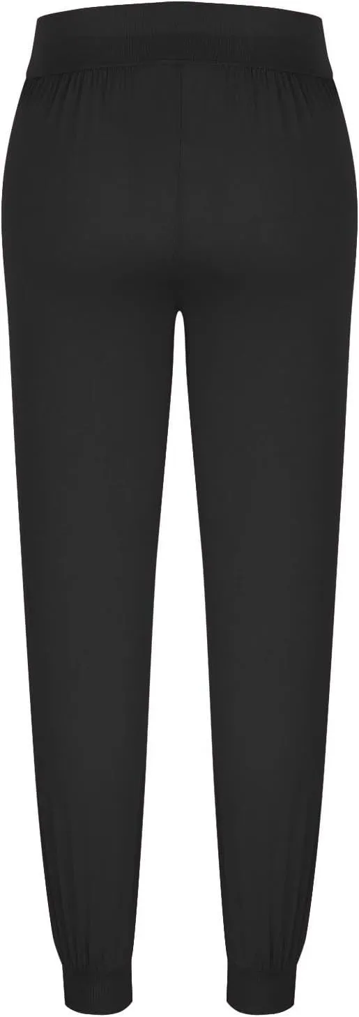 Women's Casual Wide Leg Pants Elastic High Waist Lounge Pants Summer Lightweight Solid Color Baggy Comfy Yoga Trousers