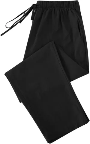 Women's Cotton Linen Summer Pants Wide Leg Casual Drawstring Elastic Pants Fashion Solid Color Trousers with Pockets