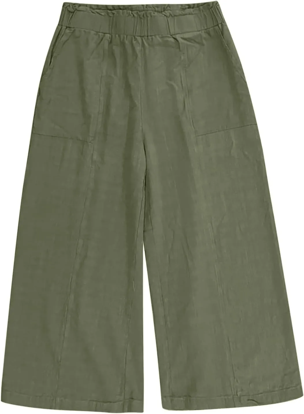 Womens Linen Pants 2025 Summer Casual Loose Wide Leg Palazzo Pants Spring High Waist Flowy Beach Trendy Outfits