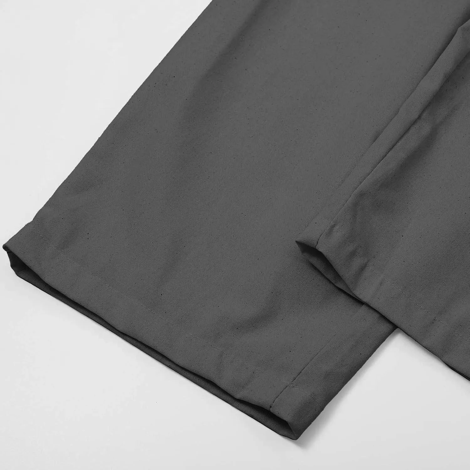 Womens Roll Up Straight Leg Linen Pants Casual Drawstring Elastic Waist Loose Slacks Lounge Petite Pants with Pockets