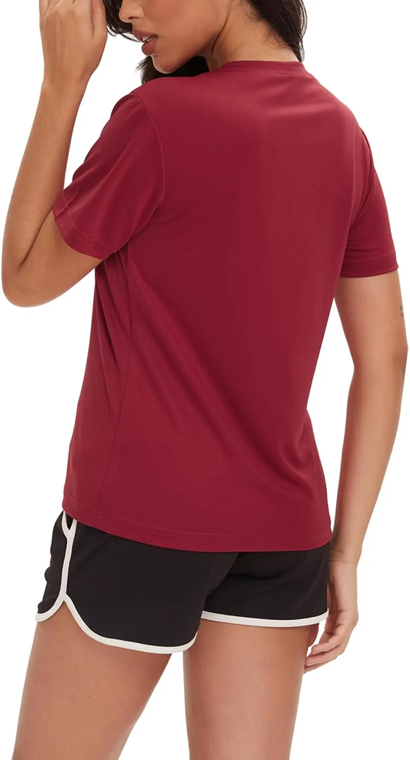 Women's Short Sleeve Shirts Quick Dry T-Shrit UV Sun Protection Outdoor Running Hiking Workout Tops