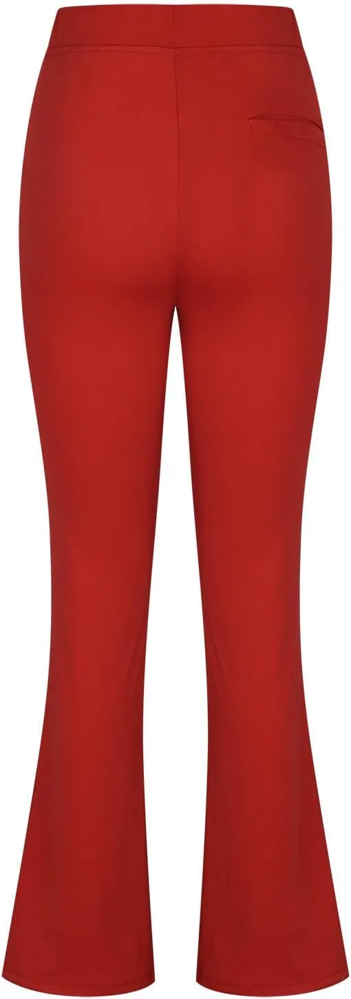 Work Slacks for Women 2025 Knit High Waist Office Dress Petite Yoga Pants Business Casual Pant Trousers Pantalones