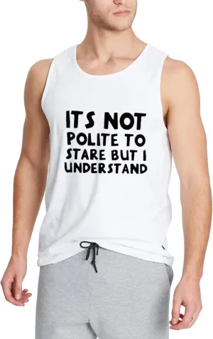 Workout Tank Top for Men-Mens Novelty Funny Saying Fitness Gym Racerback Sleeveless Shirts
