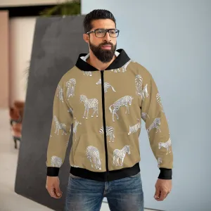 Zebra Play Unisex Zip Hoodie